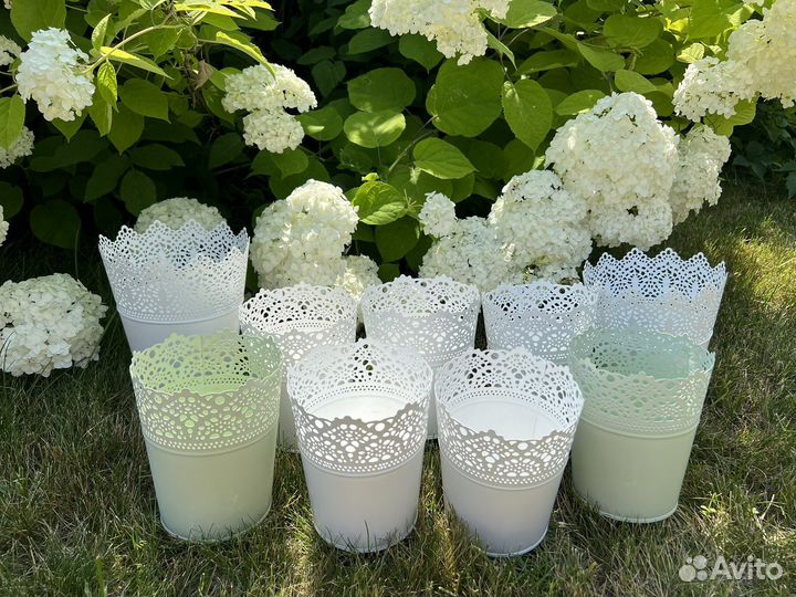 Металлические кашпо IKEA горшок для цветов