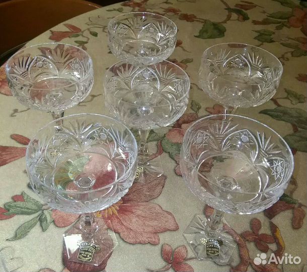 Хрустальные креманки (фужеры) для мороженого