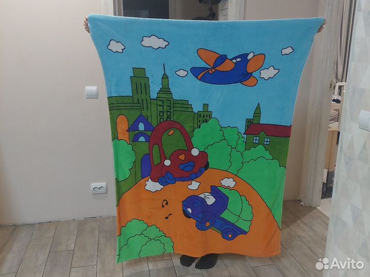 Плед детский для мальчика, качественный