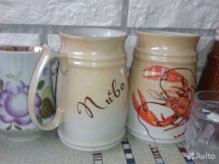 Пивные кружки СССР разных годов