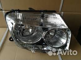 Фара правая (хром) Renault Duster