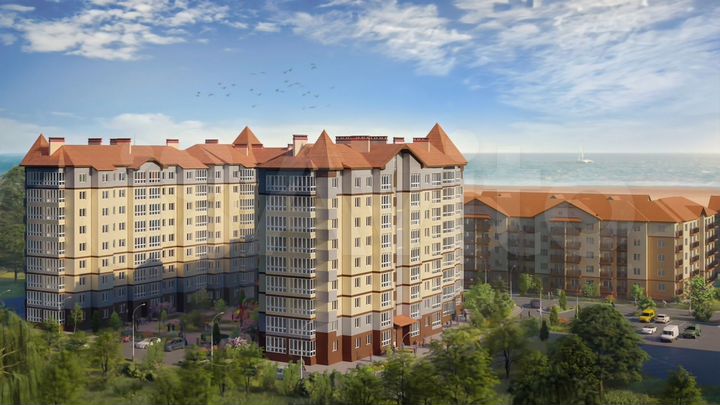 2-к. квартира, 54 м², 1/9 эт.