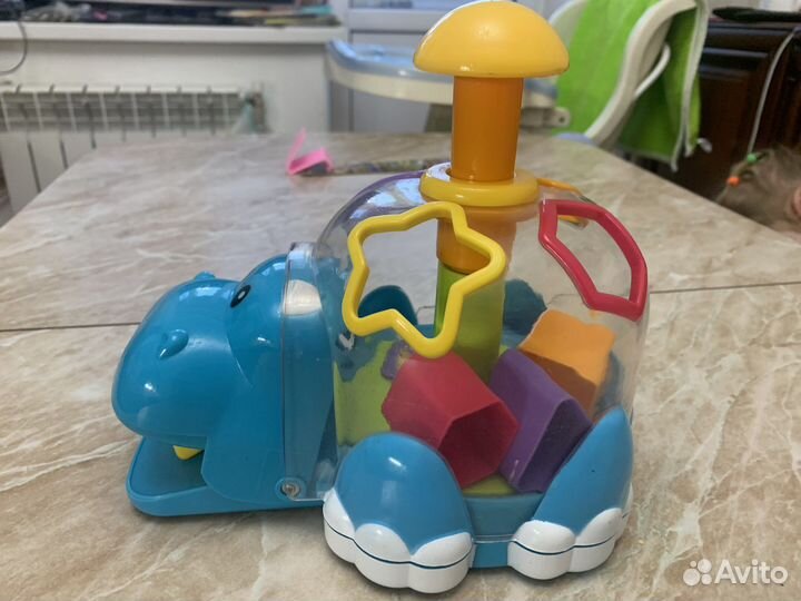 Игрушка бегемот сортер