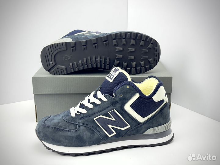 Кроссовки new balance 574 высокие зимние с мехом