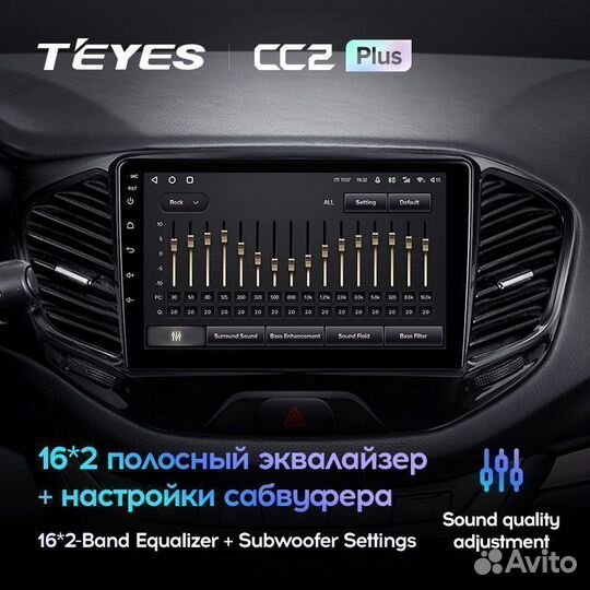 Магнитола LADA Vesta Teyes CC2 Plus 4/32Гб