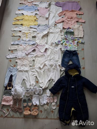 Одежда для девочки пакетом 56 62 64 68 74