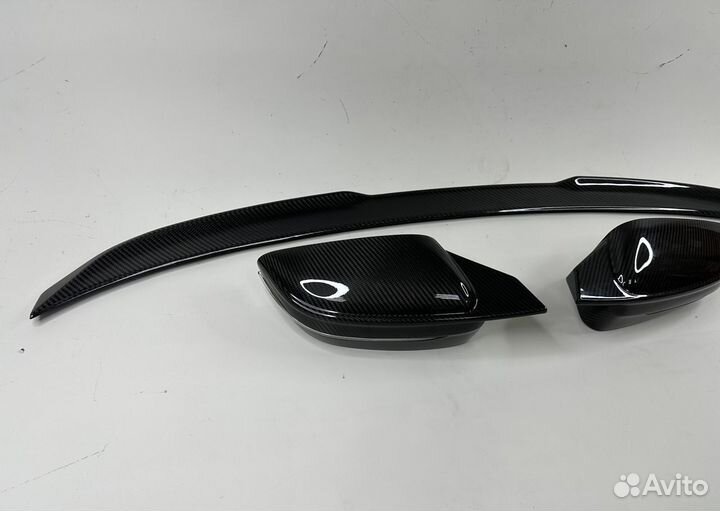 Спойлер накладки на зеркала BMW G22 G23 G26 карбон
