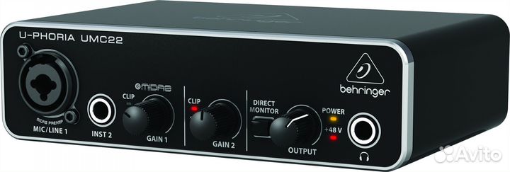 Аудиоинтерфейс Behringer UMC22