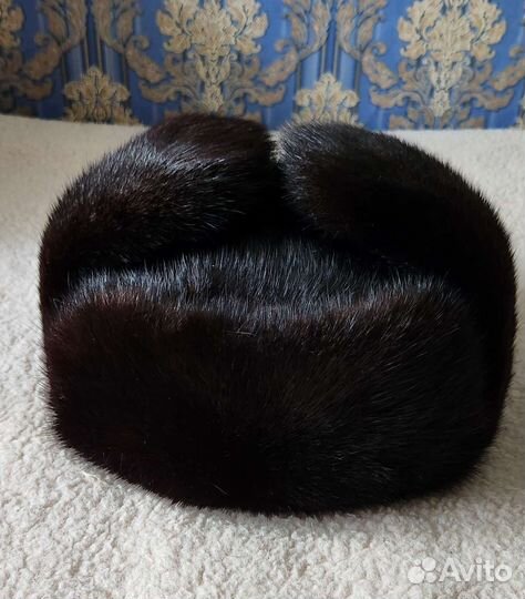Норковая шапка мужская 56