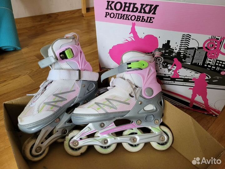 Ролики раздвижные р.33-36