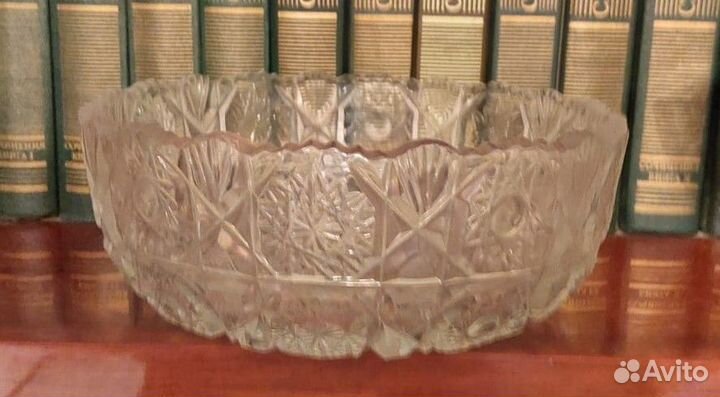 Хрусталь. Конфетница/салатник большая