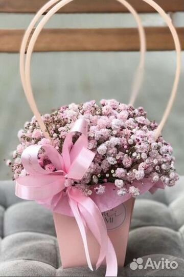 Букет из гипсофилы цветы