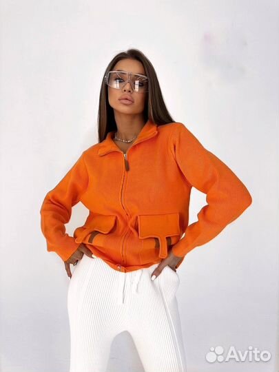 Кофта на молнии hermes