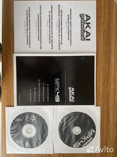 Akai mpk49 паспорт + CD