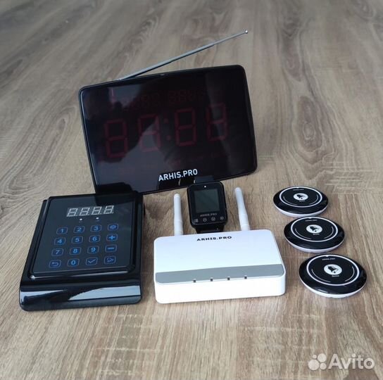 Комплект системы вызова: кнопка вызова официанта