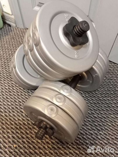 Гантели 29кг разборные новые