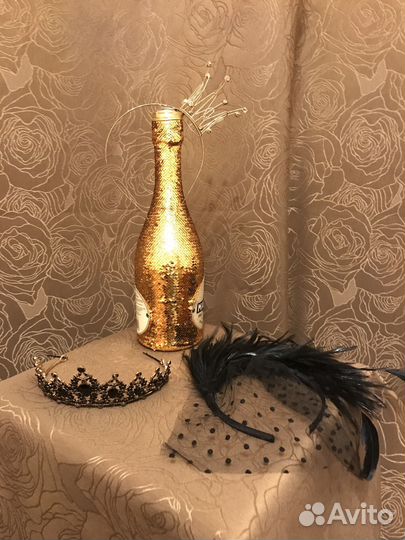 Диадема, корона, ободок—вуаль на праздник