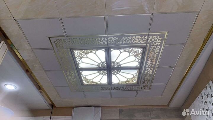 Установка потолков в ванную комнату
