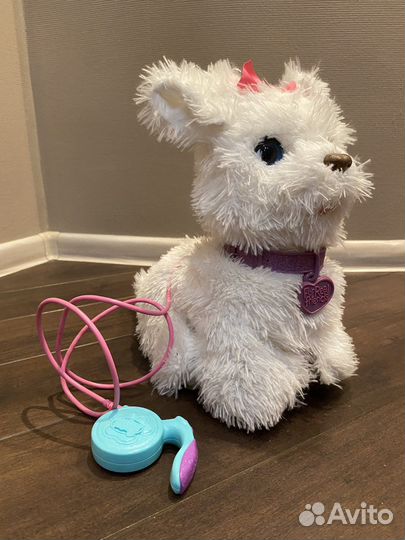 Интерактивная собака на поводке furreal friends