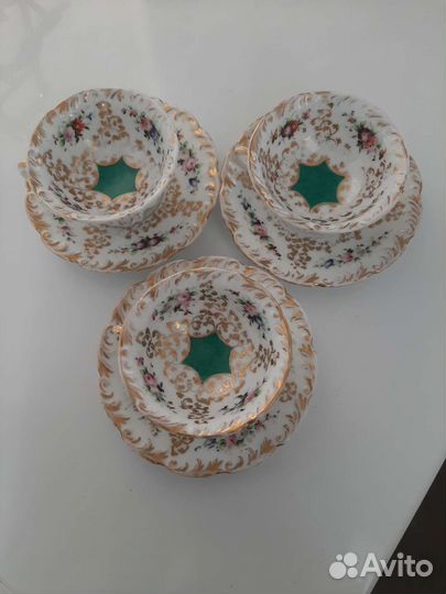 Антикварная чайная пара