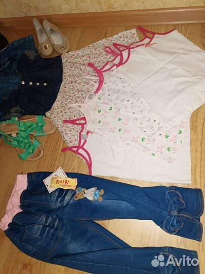 Вещи пакетом на девочку 110 116