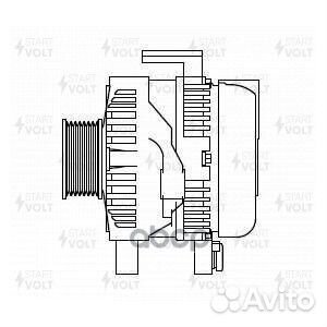 Генератор 100A LG 1906 startvolt