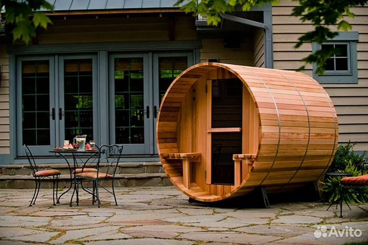 Модульная баня бочка