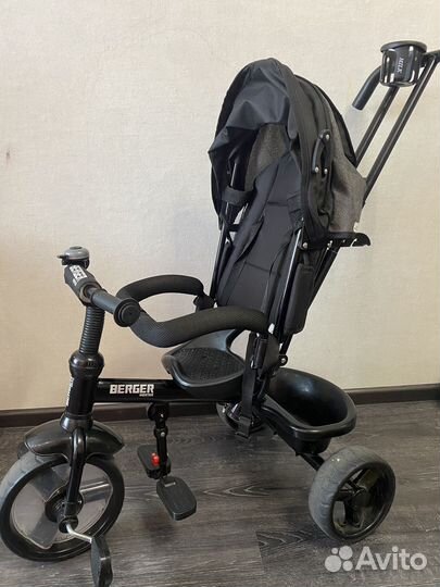 Велосипед коляска трехколесный с ручкой