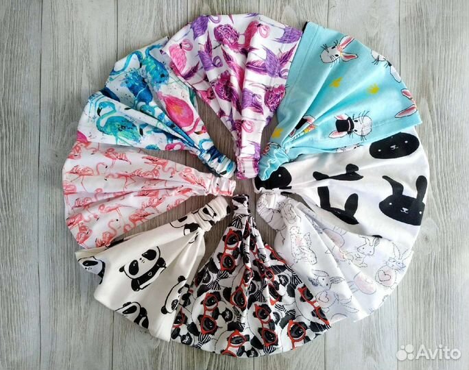 Трикотажные косынки на резинке