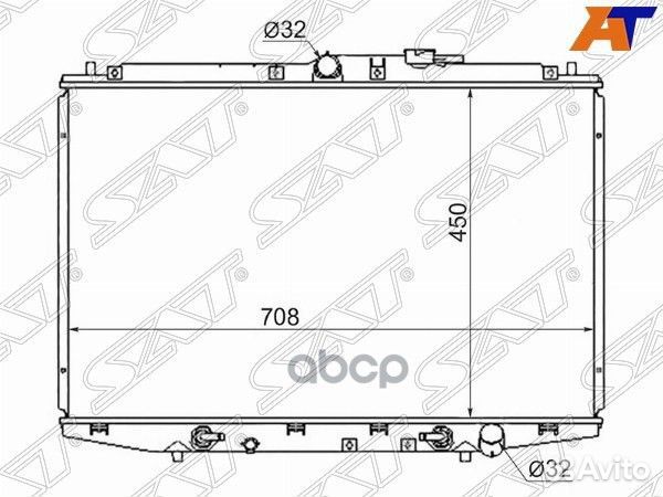Радиатор Honda Odyssey 98-04 HD0007-RA6 Sat