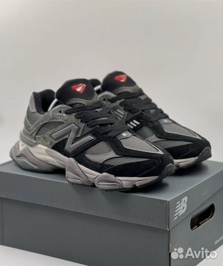 Мужские кроссовки New Balance 9060 (термо) тёмные