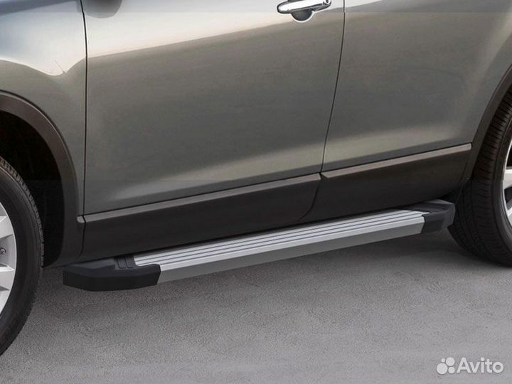 Подножки боковые пороги Mitsubishi L200 V, 2015-20