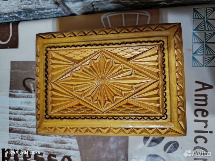 Шкатулка деревянная СССР