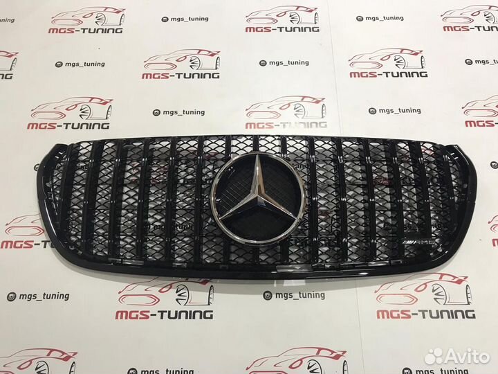 Решетка на Mercedes X-Class GT- All Black + AMG