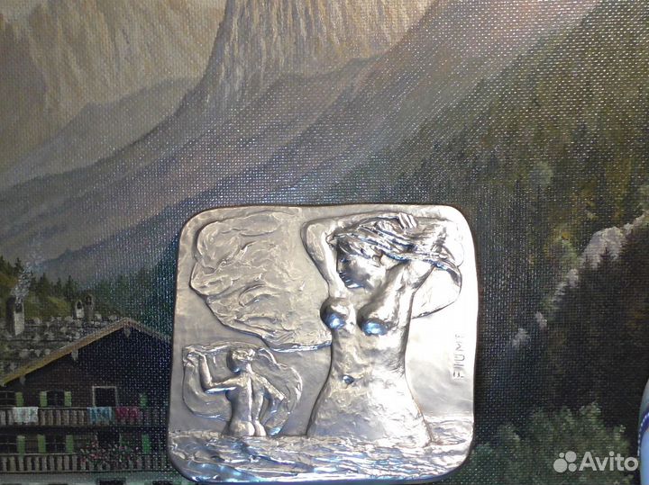 Панно.Раритет.Серебро.salvatore fiume.Италия