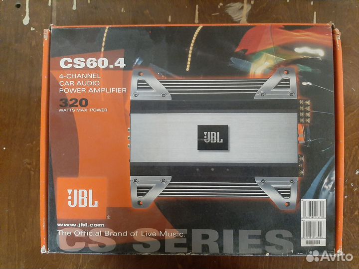 Автомобильный усилитель 4 канала JBL CS 60.4
