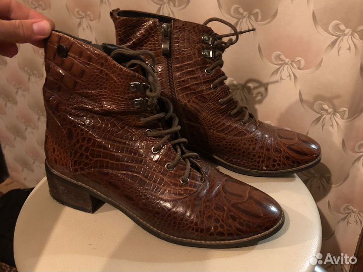 Сапоги демисезон натуралные