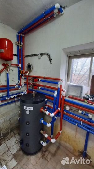 Установка тёплых полов, монтаж отопления, водосн