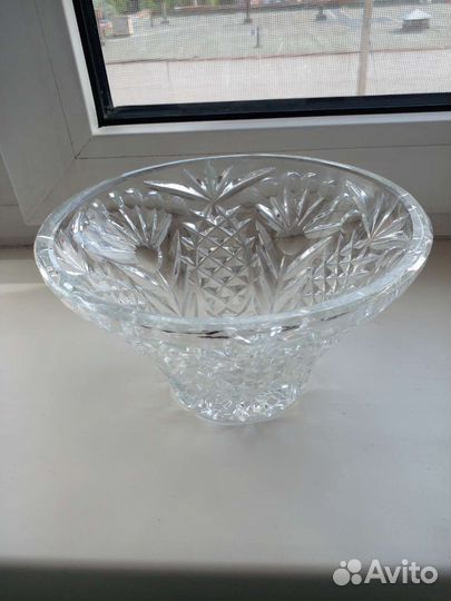 Ваза для фруктов хрустальные
