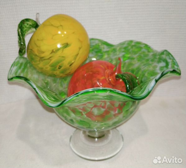 Ваза сульфидное стекло СССР