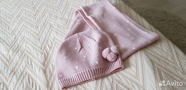 Шапка и шарф 8-9 лет