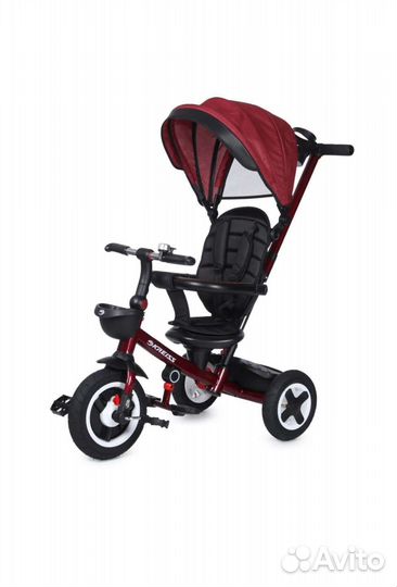 Детский трехколесный велосипед с ручкой