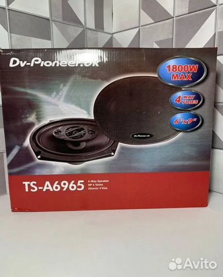 Динамики Pioneer A6965S овалы 6/9 1800W MAX