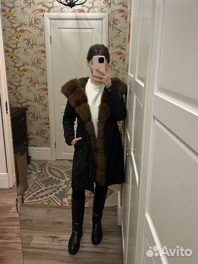 Зимняя парка с мехом