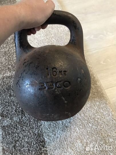 Гиря 16 кг СССР