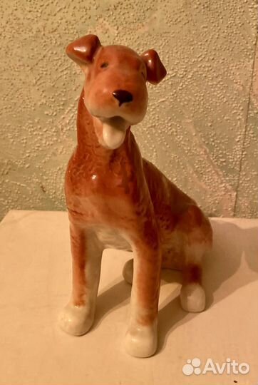 Статуэтка собака из керамики