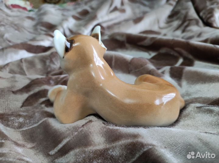 Львёнок лфз фарфор лежащий