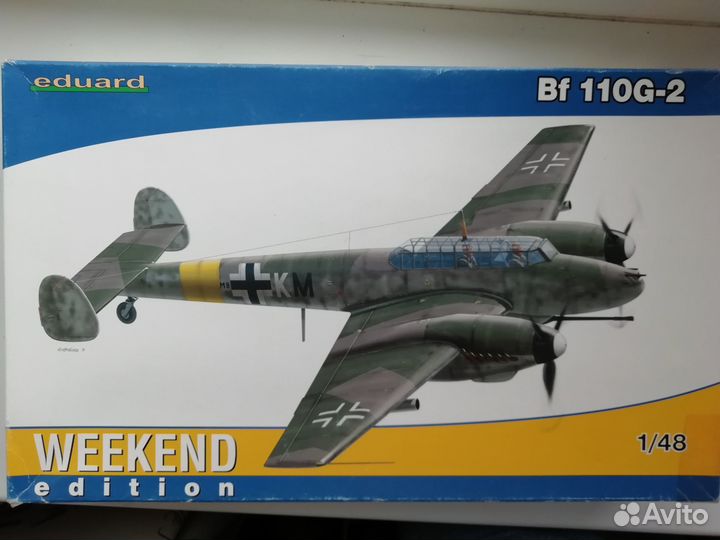 Модель самолета Eduard Bf 110 G2 1:48+доп