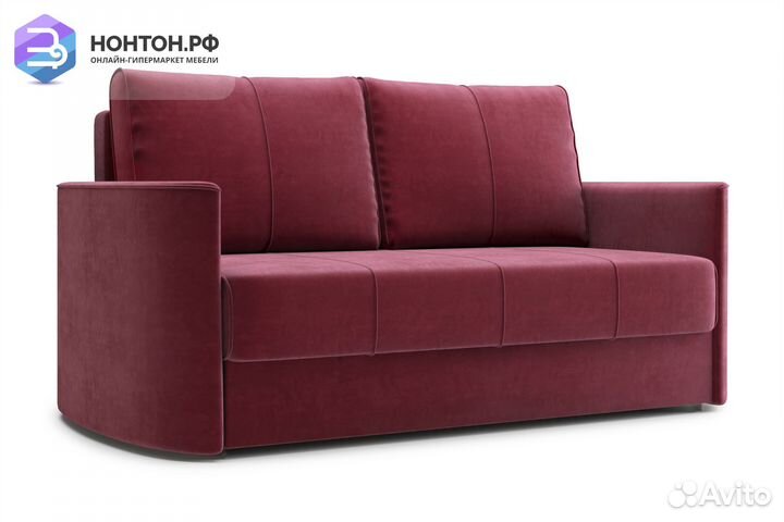 Диван еврокнижка Колибри бордовый