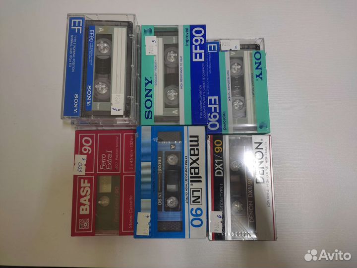 Аудиокассеты новые запечатанные